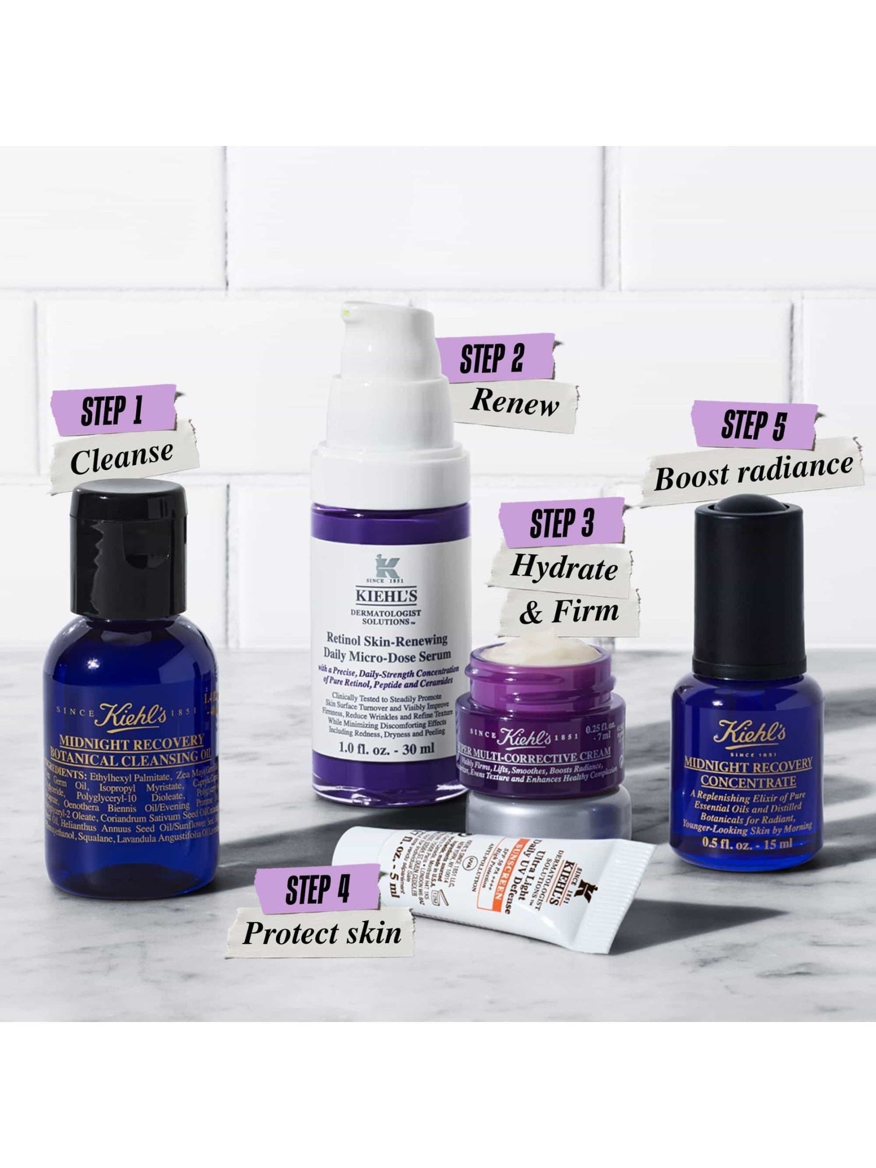 Buy Kiehls Midnight Renewal Skincare Gift Set from the Next UK