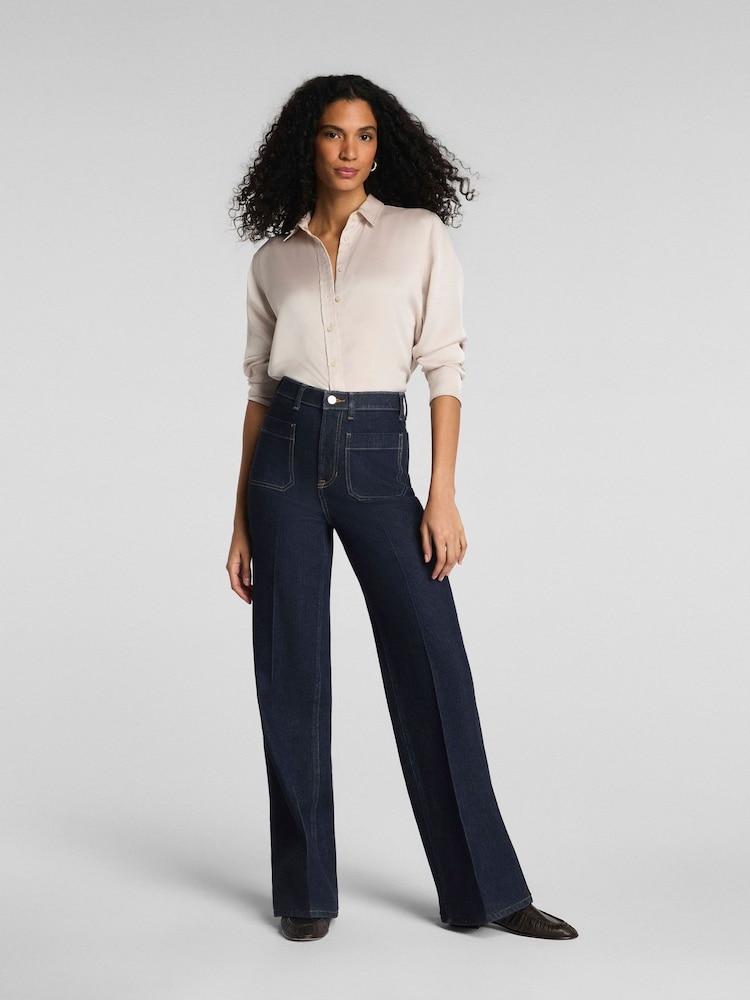 SPANX Authentic 360 Easy Flare Jeans with Patch Pockets SPANXshape™ - Bild 1 von 6 SPANX Authentic 360 Easy Flare Jeans with Patch Pockets SPANXshape™ - Bild 1 von 6