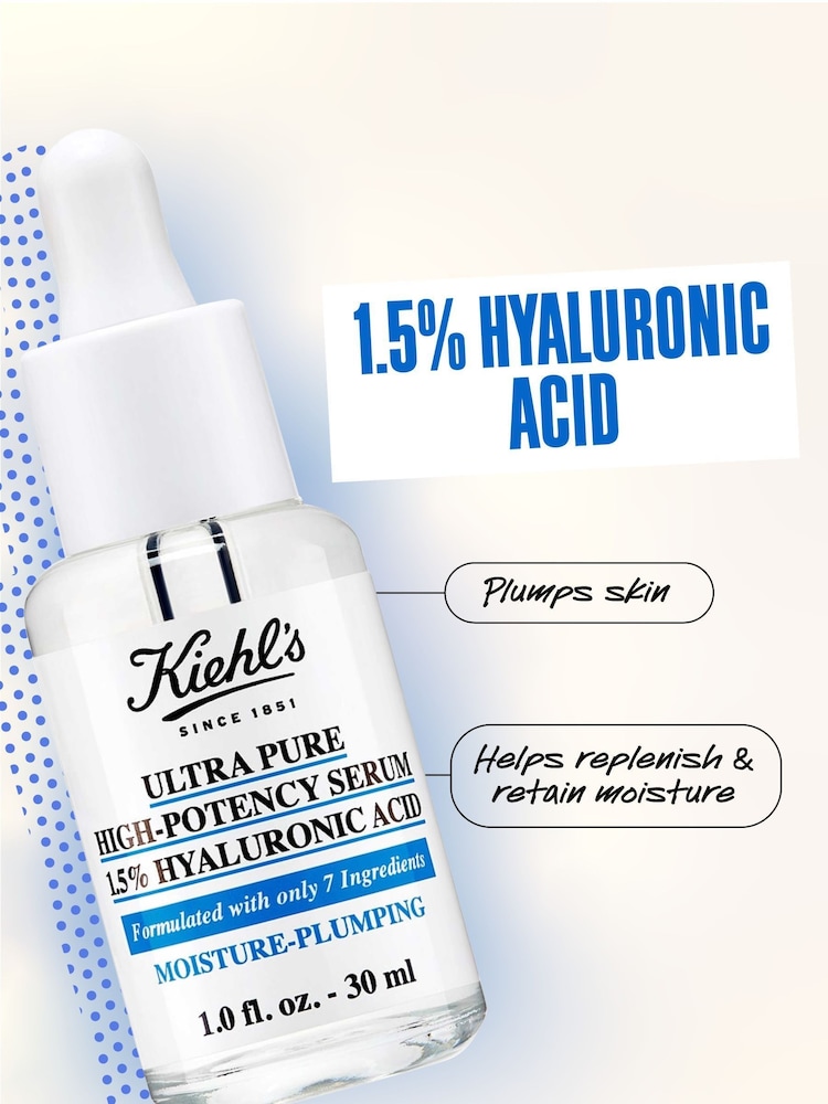 Kiehls Ultra Pure 1.5% Hyaluronic Acid Moisture Plumping High Potency Serum 30ml - Image 5 of 5