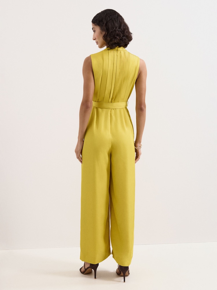 Phase Eight Yellow Taylor Wrap Jumpsuit - Image 2 of 6