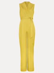 Phase Eight Yellow Taylor Wrap Jumpsuit - Image 6 of 6