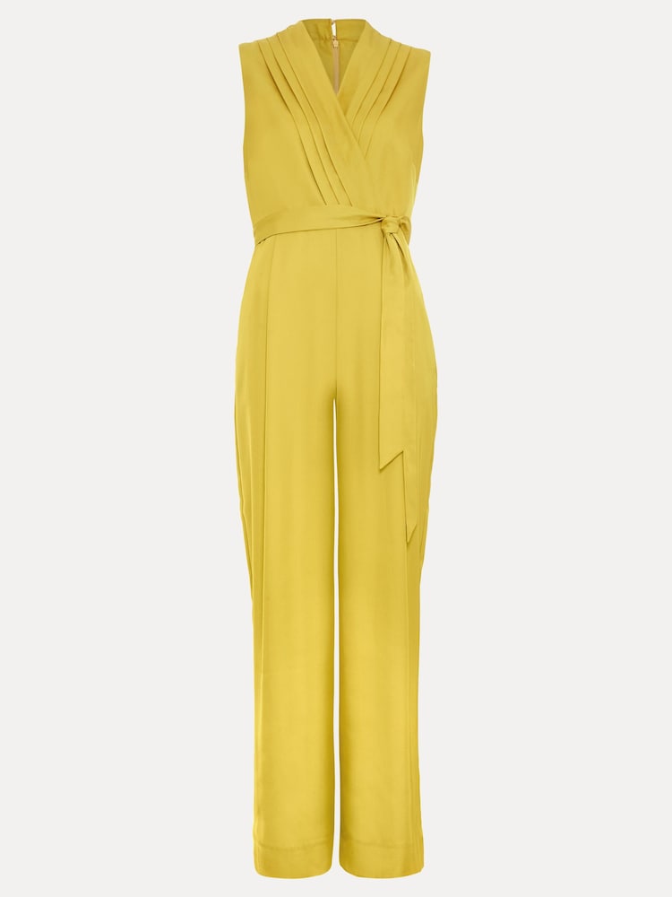 Phase Eight Yellow Taylor Wrap Jumpsuit - Image 6 of 6