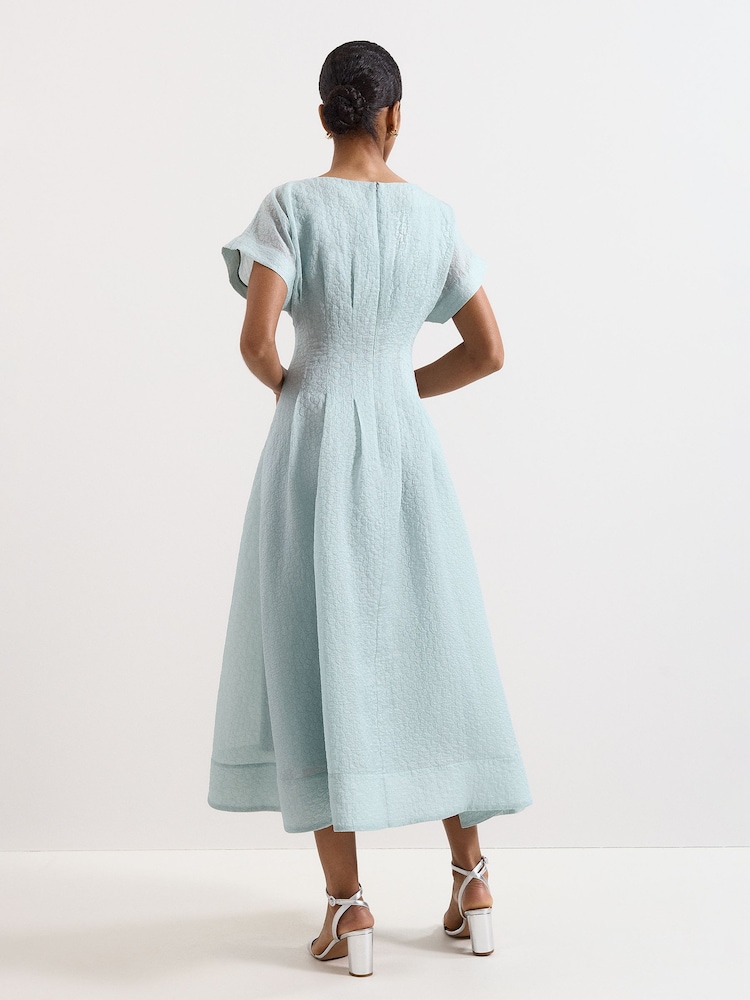 Phase Eight Blue Laya Midi Dress - Image 2 of 6