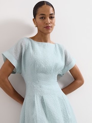 Phase Eight Blue Laya Midi Dress - Image 4 of 6