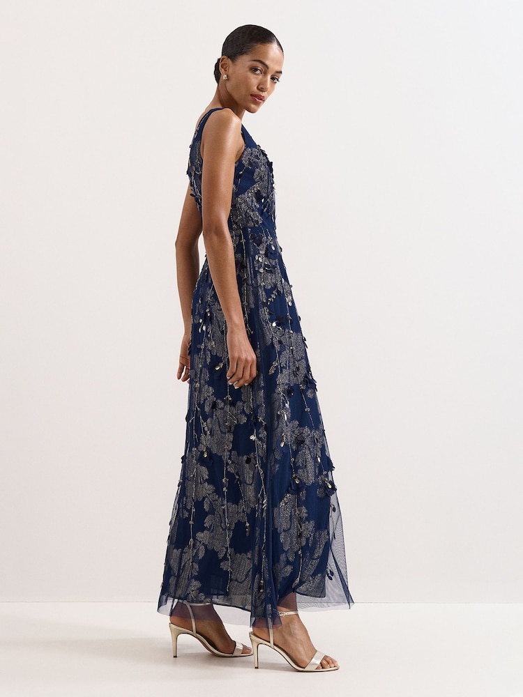 Phase Eight Blue Romita Maxi Dress - Image 2 of 7 Phase Eight Blue Romita Maxi Dress - Image 2 of 7