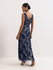 Phase Eight Blue Romita Maxi Dress - Image 3 of 7