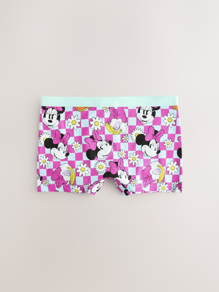 Pink/Purple Minnie Mouse Shorts 5 Pack (2-12yrs) - Image 2 of 9