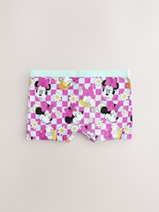 Pink/Purple Minnie Mouse Shorts 5 Pack (2-12yrs) - Image 3 of 9