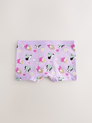 Pink/Purple Minnie Mouse Shorts 5 Pack (2-12yrs) - Image 5 of 9