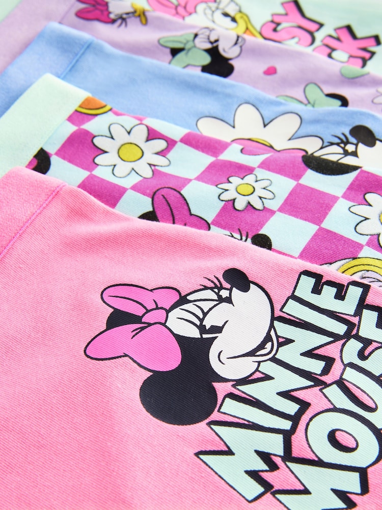 Pink/Purple Minnie Mouse Shorts 5 Pack (2-12yrs) - Image 9 of 9 Pink/Purple Minnie Mouse Shorts 5 Pack (2-12yrs) - Image 9 of 9