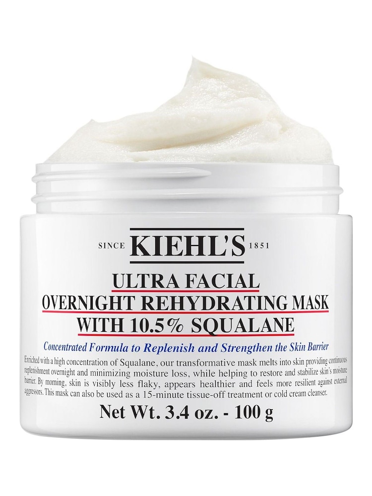 Kiehls Ultra Facial Overnight Rehydrating Black Mask 100g/3.4fl.oz - Image 1 of 2
