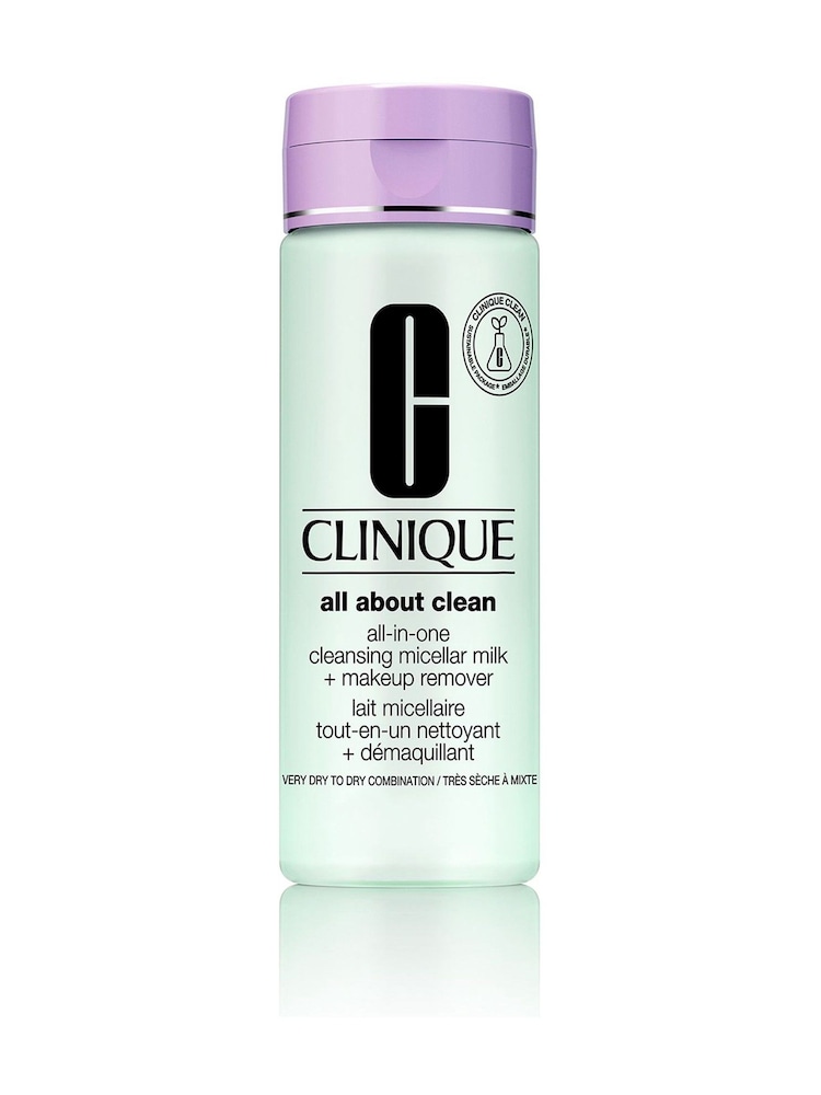 Clinique All In One Cleansing Micellar Milk 200ml Skin Type 1 and 2 - Image 1 of 3 Clinique All In One Cleansing Micellar Milk 200ml Skin Type 1 and 2 - Image 1 of 3