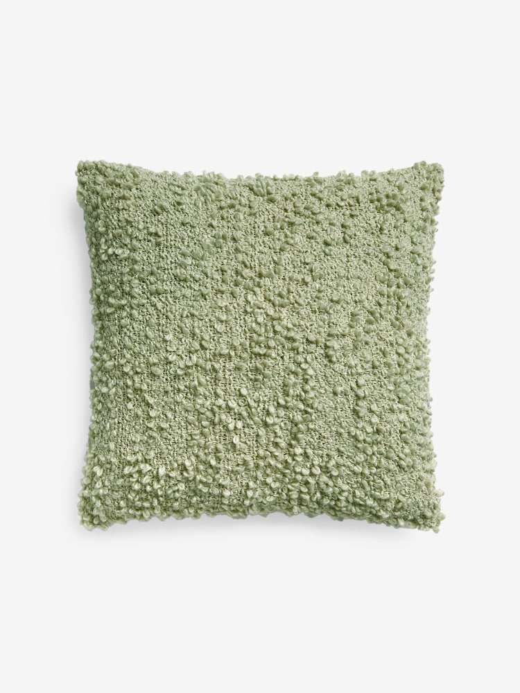 MADE.COM Mint Green Agda Cosy Boucle Cushion - Image 3 of 3