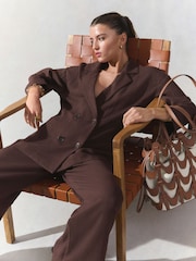 Brun - Crinkle Textured Relaxed Jacket - Image 4 of 8