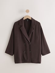 Brun - Crinkle Textured Relaxed Jacket - Image 6 of 8