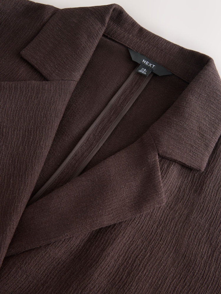 Brun - Crinkle Textured Relaxed Jacket - Image 7 of 8