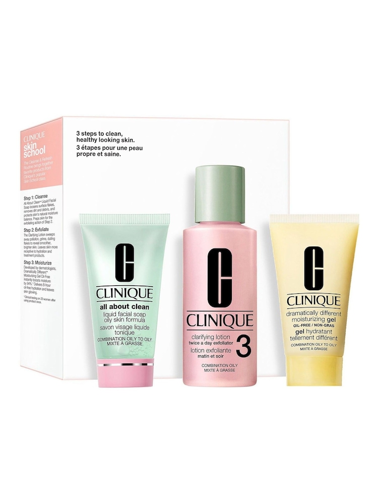 Clinique Skin School Supplies Cleanser Refresher Course Type 3 Skincare Gift Set - Image 1 of 2