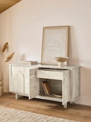 White Arches Mango Wood Effect Sideboard - Image 3 of 9
