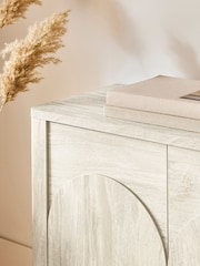 White Arches Mango Wood Effect Sideboard - Image 4 of 9
