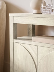 White Arches Mango Effect Storage Side Table - Image 4 of 8