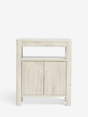White Arches Mango Effect Storage Side Table - Image 5 of 8