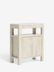 White Arches Mango Effect Storage Side Table - Image 7 of 8