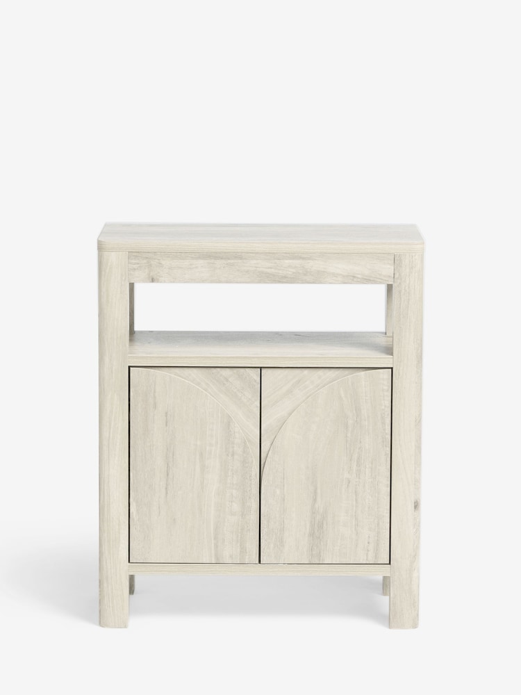 White Arches Mango Effect Storage Side Table - Image 8 of 8 White Arches Mango Effect Storage Side Table - Image 8 of 8
