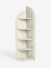 White Arches Mango Wood Effect Corner Shelf - Image 3 of 5