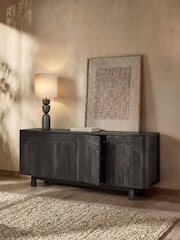 Black Arches Mango Wood Effect Sideboard - Image 2 of 7