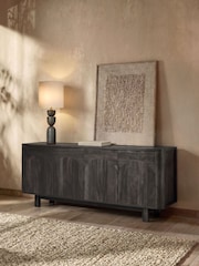 Black Arches Mango Wood Effect Sideboard - Image 3 of 7