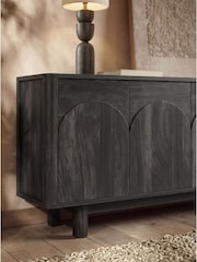 Black Arches Mango Wood Effect Sideboard - Image 4 of 7