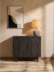 Black Arches Mango Wood Effect Small Sideboard - Image 1 of 7
