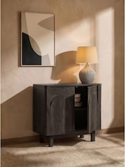 Black Arches Mango Wood Effect Small Sideboard - Image 3 of 7