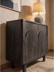 Black Arches Mango Wood Effect Small Sideboard - Image 4 of 7