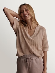 Varley Moonlight Callie Cotton Knit Top - Image 1 of 5