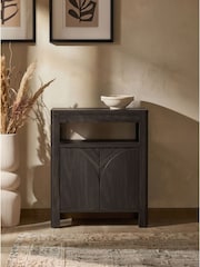 Black Arches Mango Effect Storage Side Table - Image 1 of 7