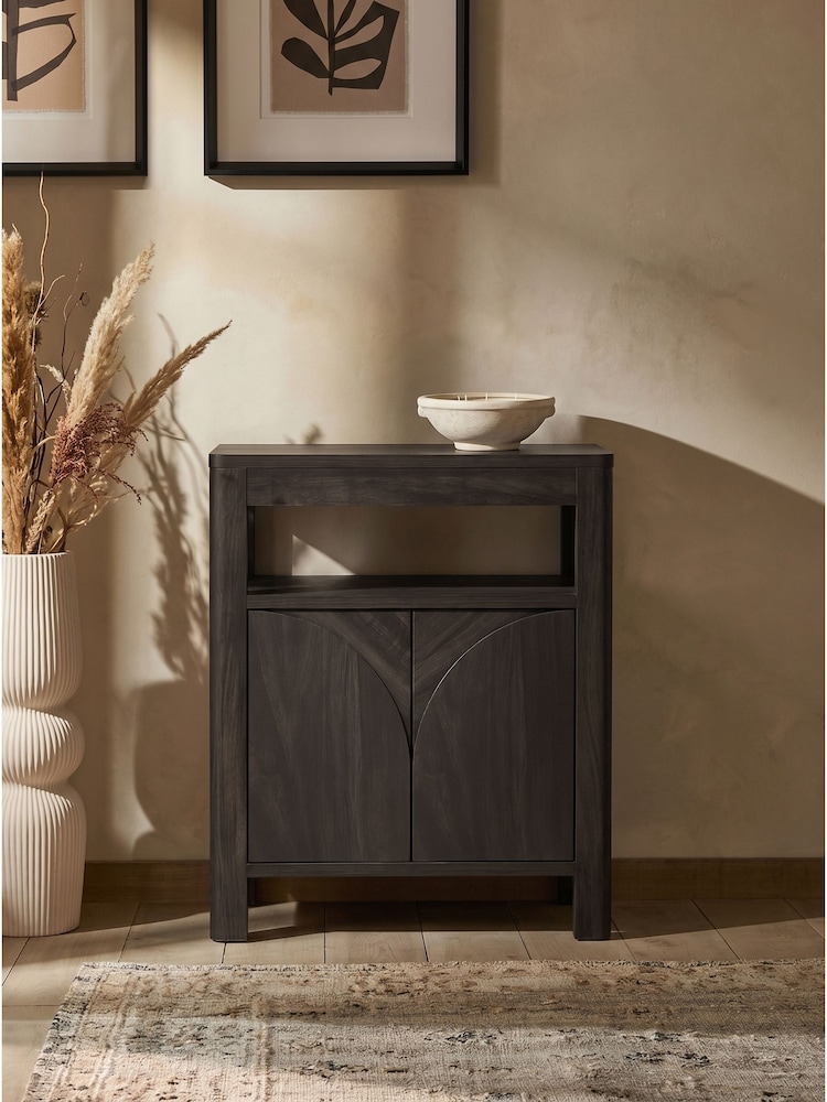 Black Arches Mango Effect Storage Side Table - Image 1 of 7