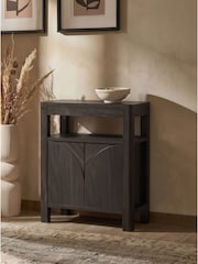 Black Arches Mango Effect Storage Side Table - Image 2 of 7