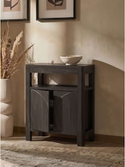 Black Arches Mango Effect Storage Side Table - Image 3 of 7