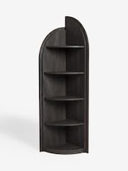 Black Arches Mango Wood Effect Corner Shelf - Image 3 of 5