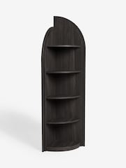 Black Arches Mango Wood Effect Corner Shelf - Image 4 of 5
