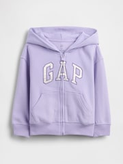 Gap Lilac Purple Vintage Soft Zip-Up Hoodie (6mths-5yrs) - Image 1 of 2