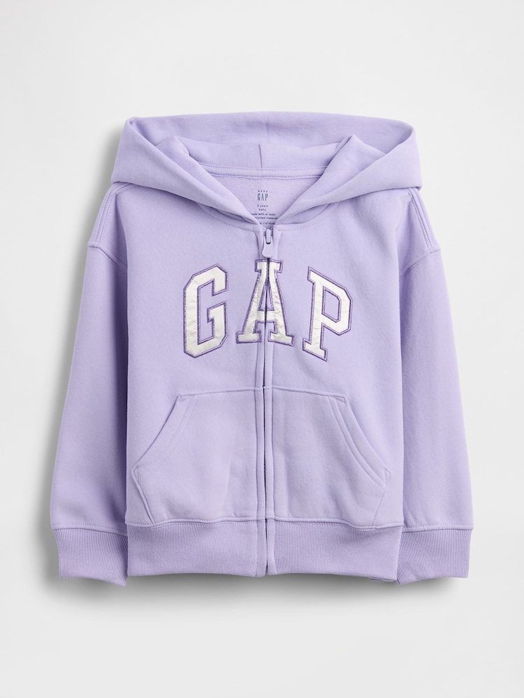 Gap Lilac Purple Vintage Soft Zip-Up Hoodie (6mths-5yrs) - Image 1 of 2 Gap Lilac Purple Vintage Soft Zip-Up Hoodie (6mths-5yrs) - Image 1 of 2