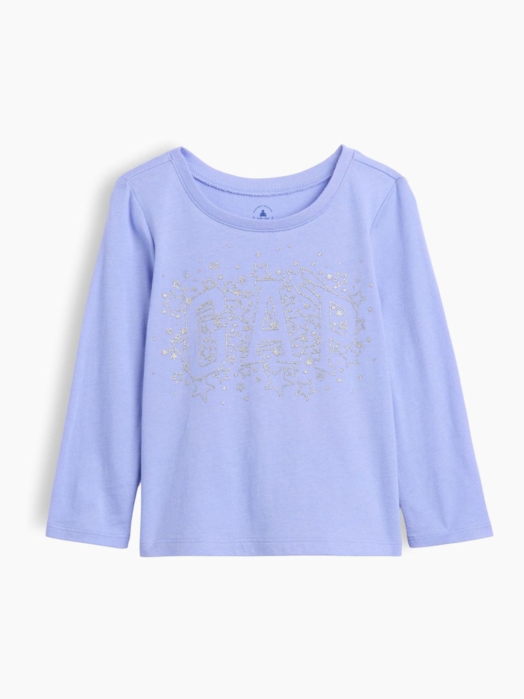 Gap Blue Stars Logo Short Sleeve T-shirt (6mths-5yrs) - Image 1 of 3