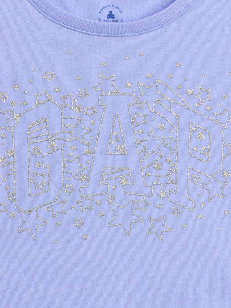 Gap Blue Stars Logo Short Sleeve T-shirt (6mths-5yrs) - Image 3 of 3