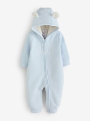 Gap Blue Sherpa Lined One-Piece (0-24mths) - Image 1 of 5