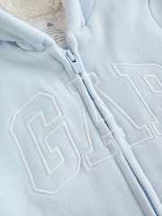 Gap Blue Sherpa Lined One-Piece (0-24mths) - Image 4 of 5