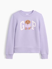 Gap Purple Dachshund Crew Neck Graphic Sweatshirt (4-13yrs) - Image 1 of 3