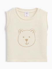 Gap Grey Brannan Bear Sweater Vest (0-24mths) - Image 1 of 3