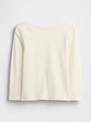 Gap Cream Logo Long Sleeve T-Shirt (6mths-5yrs) - Image 2 of 3